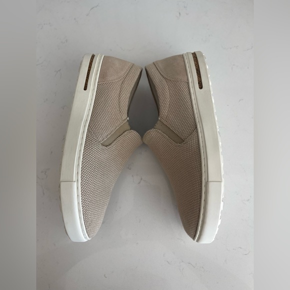 Birkenstock Oswego Unisex W Sz 11 M Sz 9  Slip Shoes Sneakers Beige Canvas main image 14